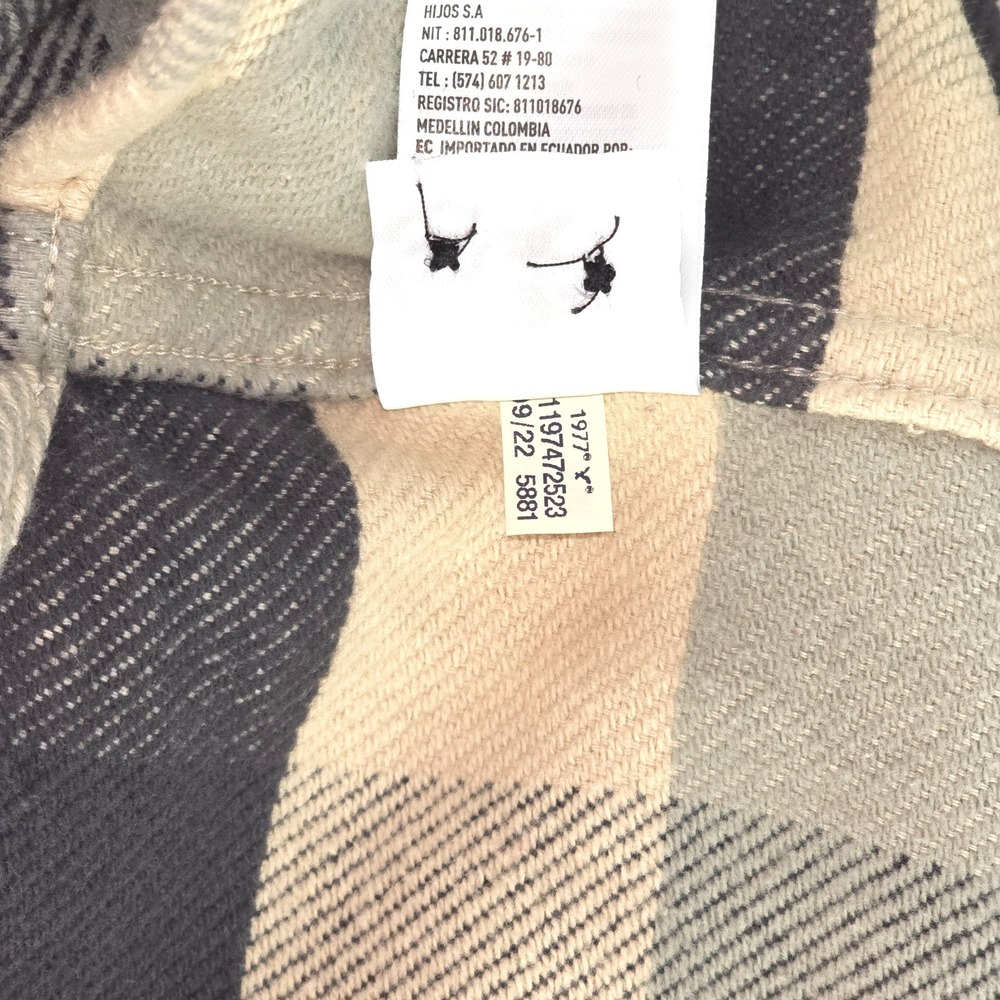 American Eagle Plaid Shacket Mens XL Button Up Barn Shirt Chore Outdoor Gorpcore - Picture 9 of 16